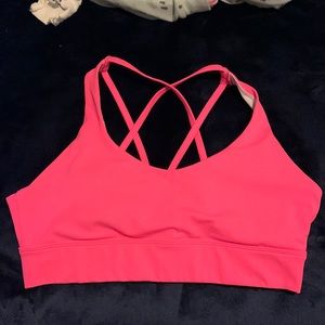 GUC Hot Pink Light N Tight Strappy Bra Large